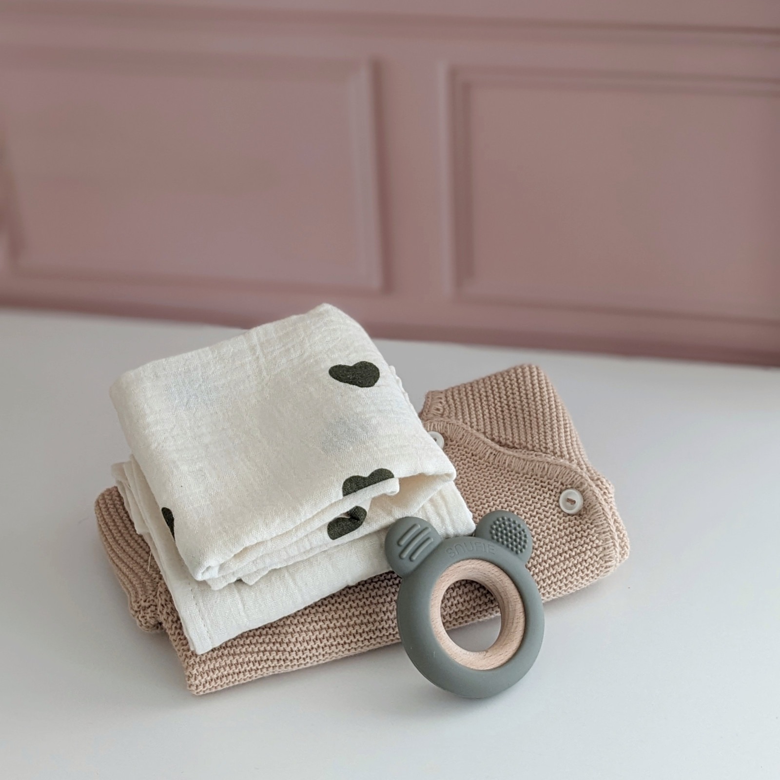 Coffret Petites Quenottes<br> Cœurs kaki – Image 2