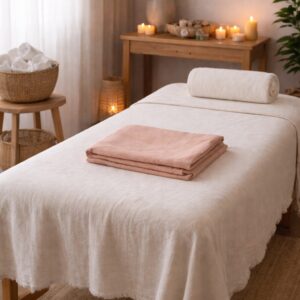 Plaid fin Eté massages Rose_pro