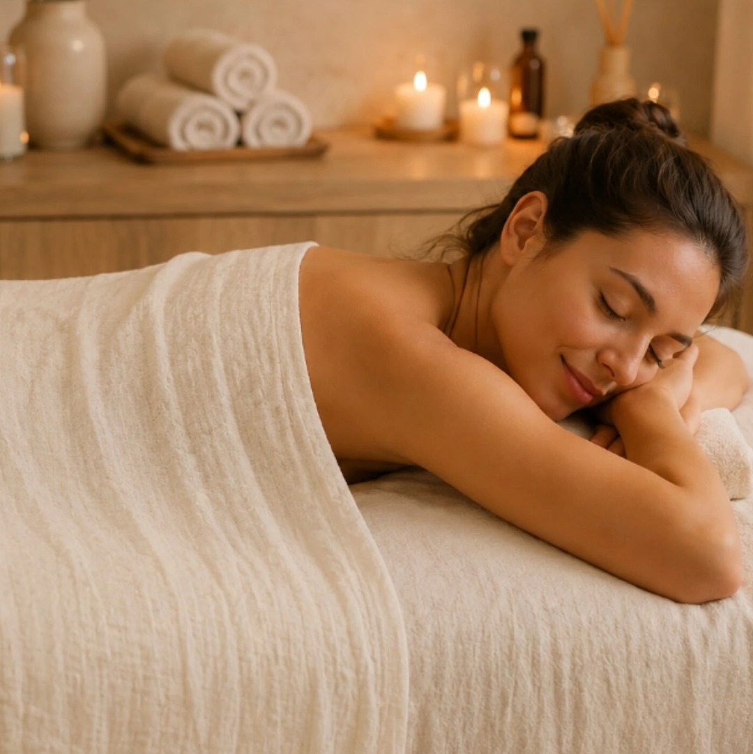 Plaid léger Eté massages Écru_pro