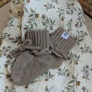 Chaussons bébé en laine Mérinos